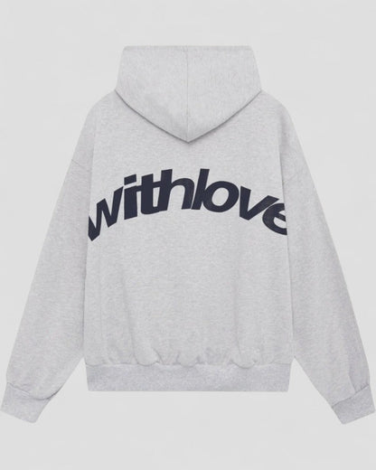 Oversized Hoodie with Street Style Graphic Back Print