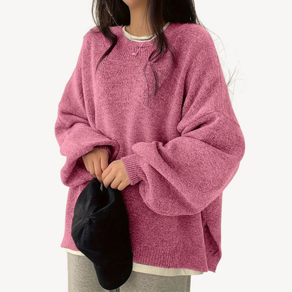 Women’s Oversized Casual O-Neck Sweater