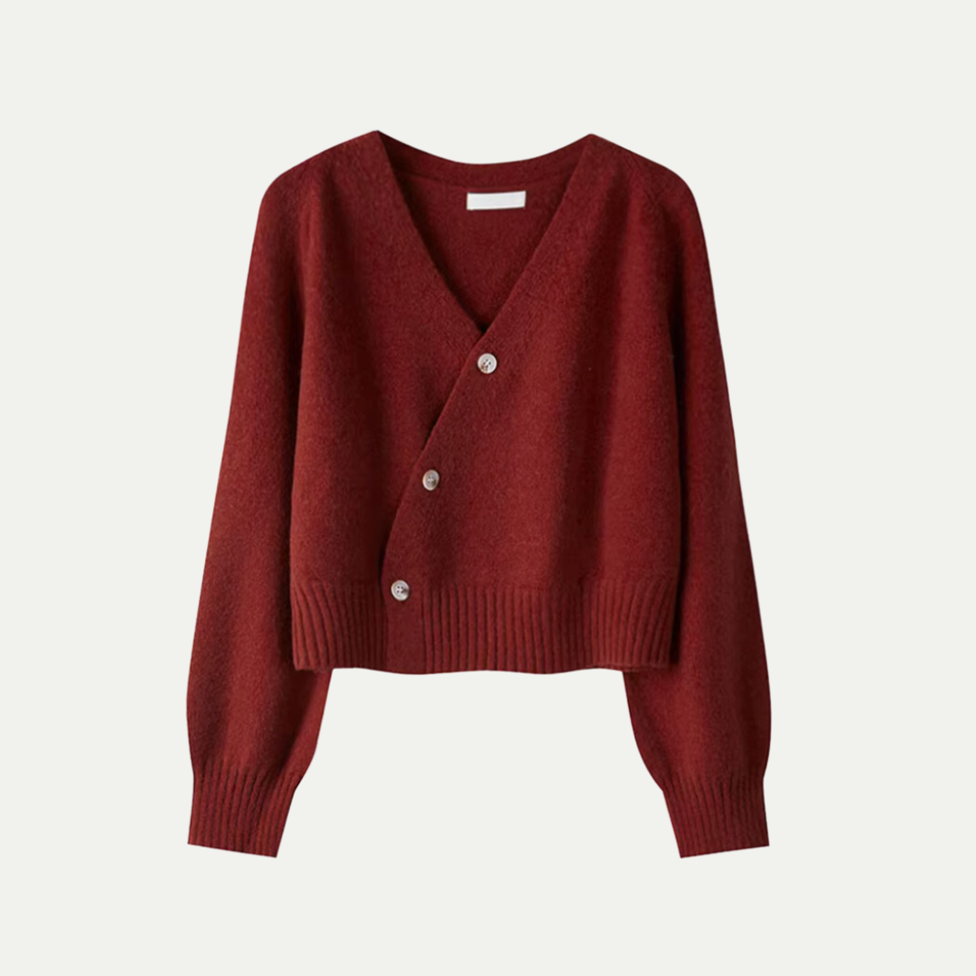 Women’s Soft Knit Cropped Button Cardigan