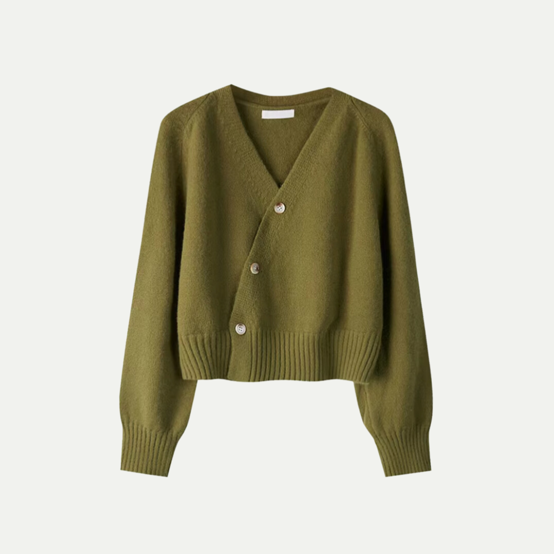 Women’s Soft Knit Cropped Button Cardigan