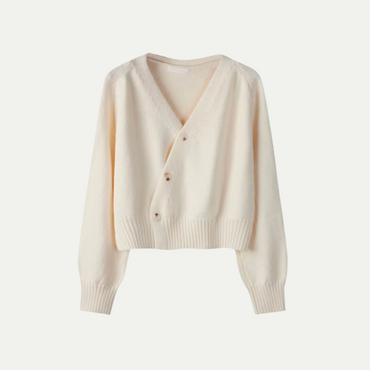 Women’s Soft Knit Cropped Button Cardigan
