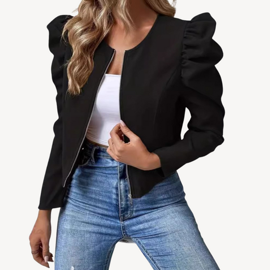 Women’s Versatile Puffed Sleeve Jacket