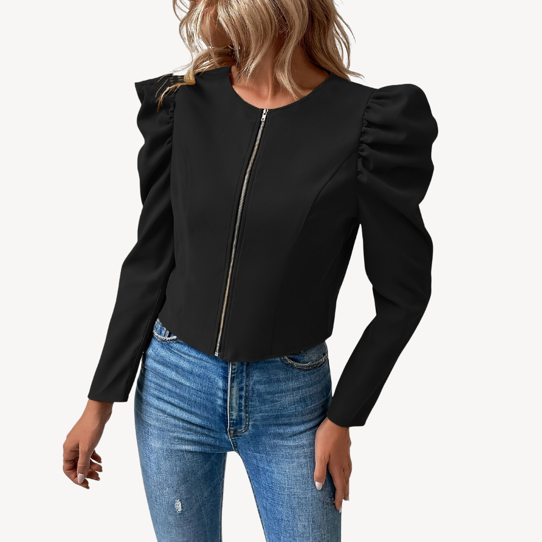 Women’s Versatile Puffed Sleeve Jacket