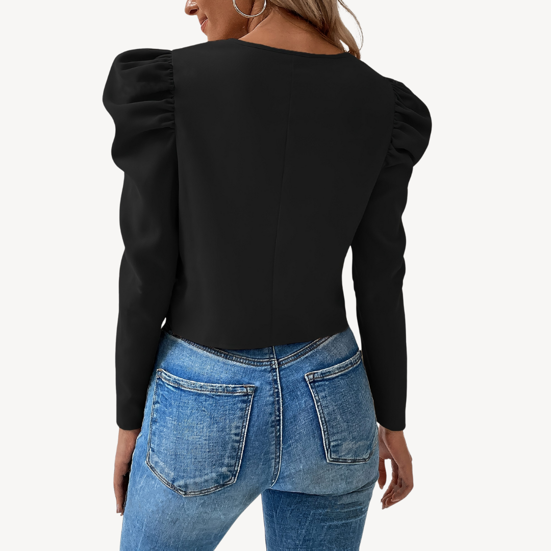 Women’s Versatile Puffed Sleeve Jacket