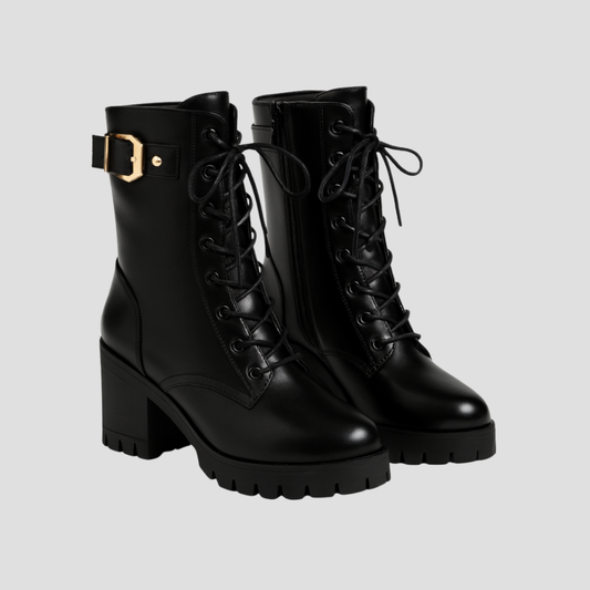 Women’s Faux-Fur Lined Combat Boots