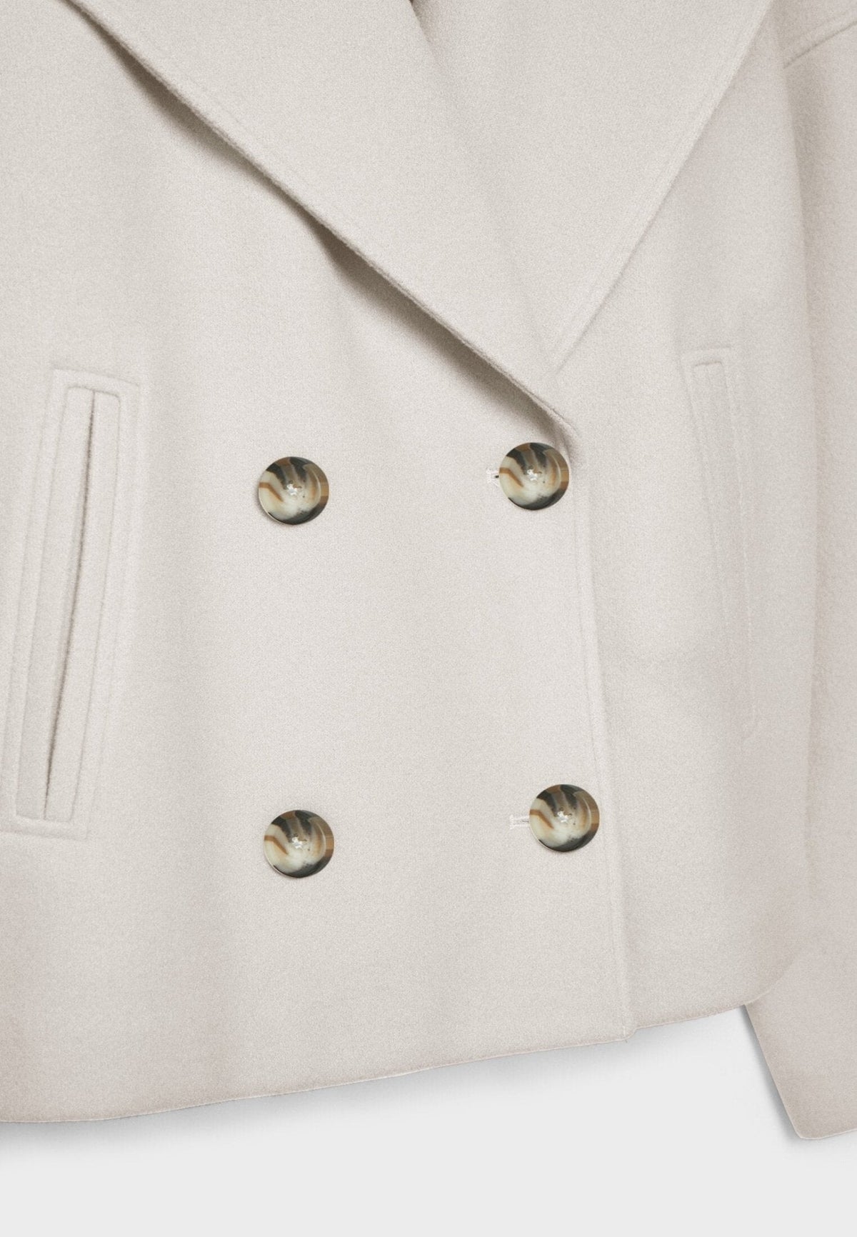 Short double-breasted blazer