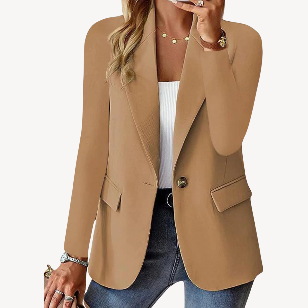 Women’s Elegant Solid Suit Jacket