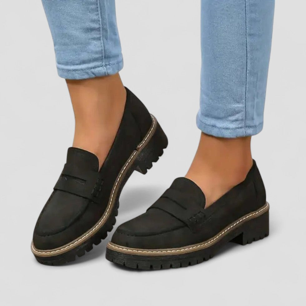 Slip On Loafers with Chunky Sole