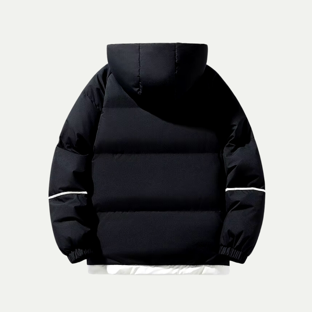 Women’s Contrasting Lined Hooded Puffer Jacket