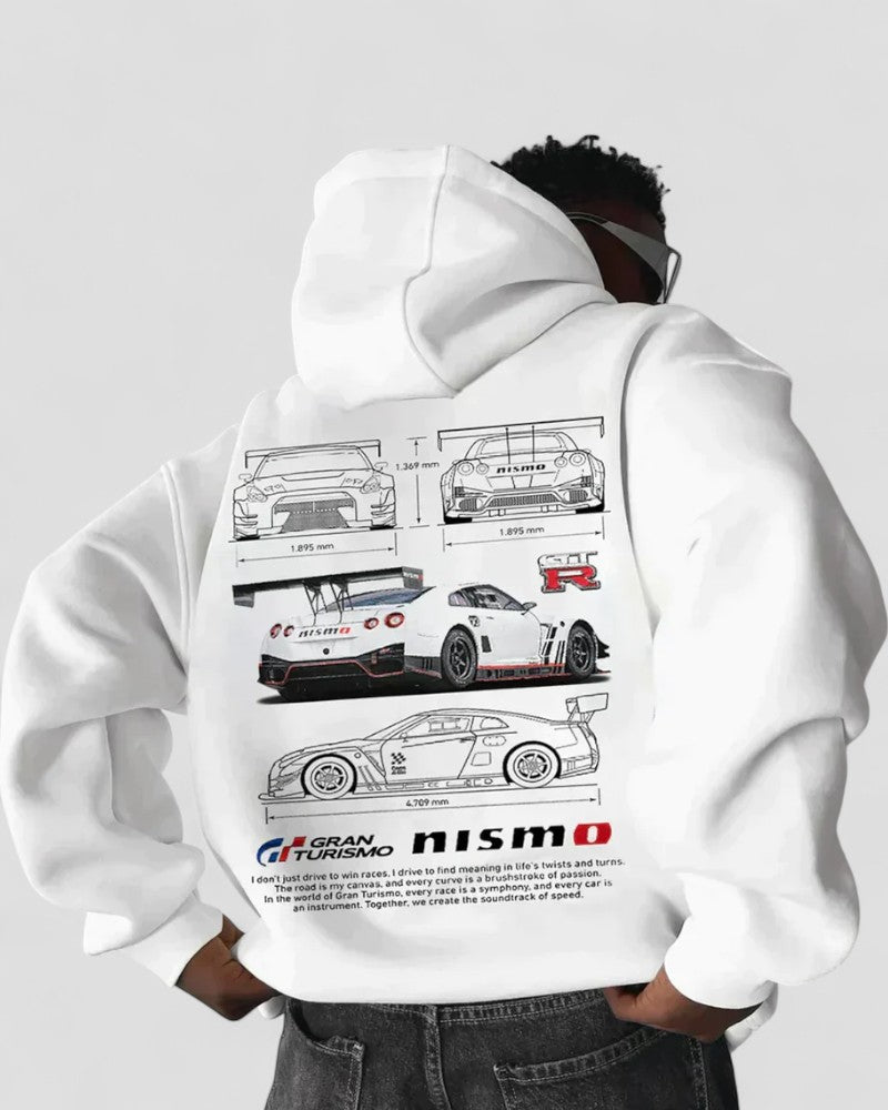 Unisex Oversized Racing Graphic Hoodie