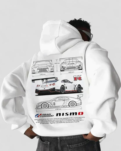 Unisex Oversized Racing Graphic Hoodie