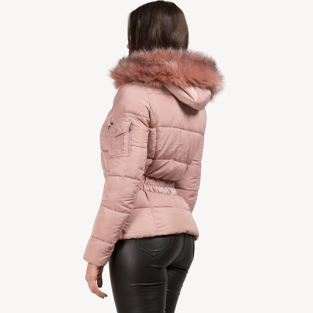Women’s Faux-Fur Hooded Puffer Coat