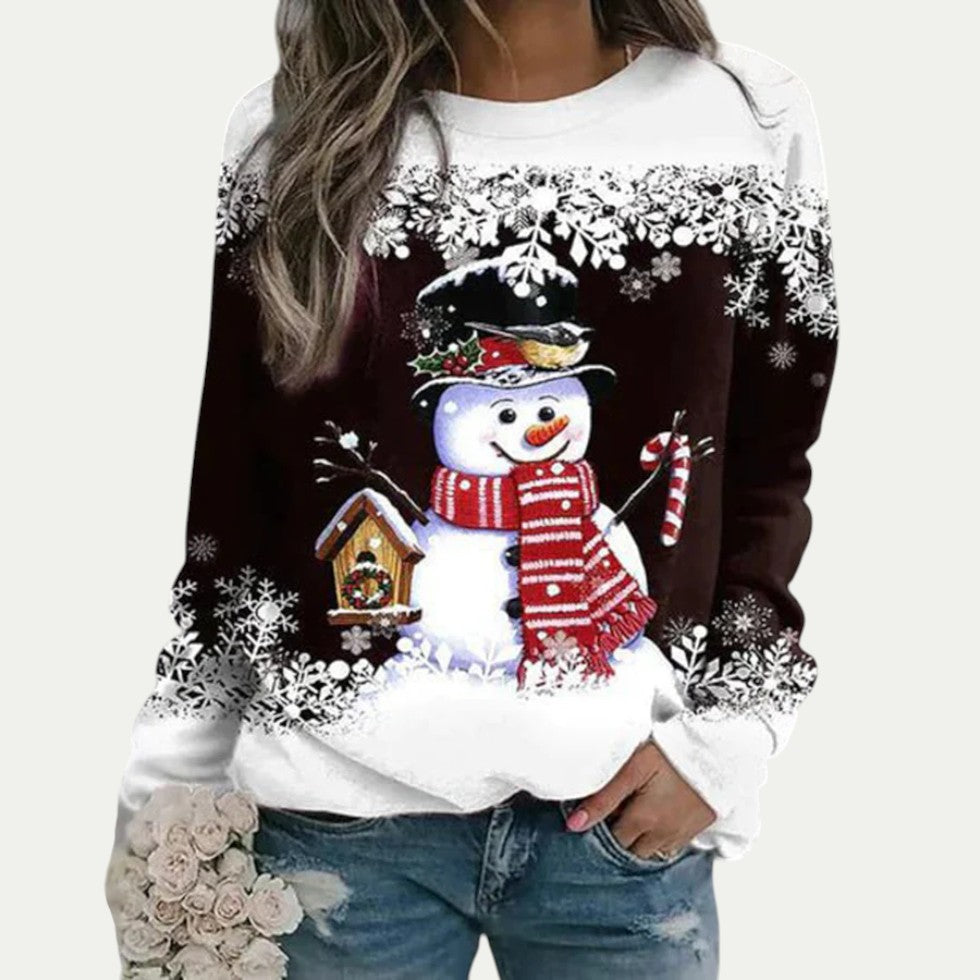 Women’s Snowman Graphic Crewneck Sweatshirt