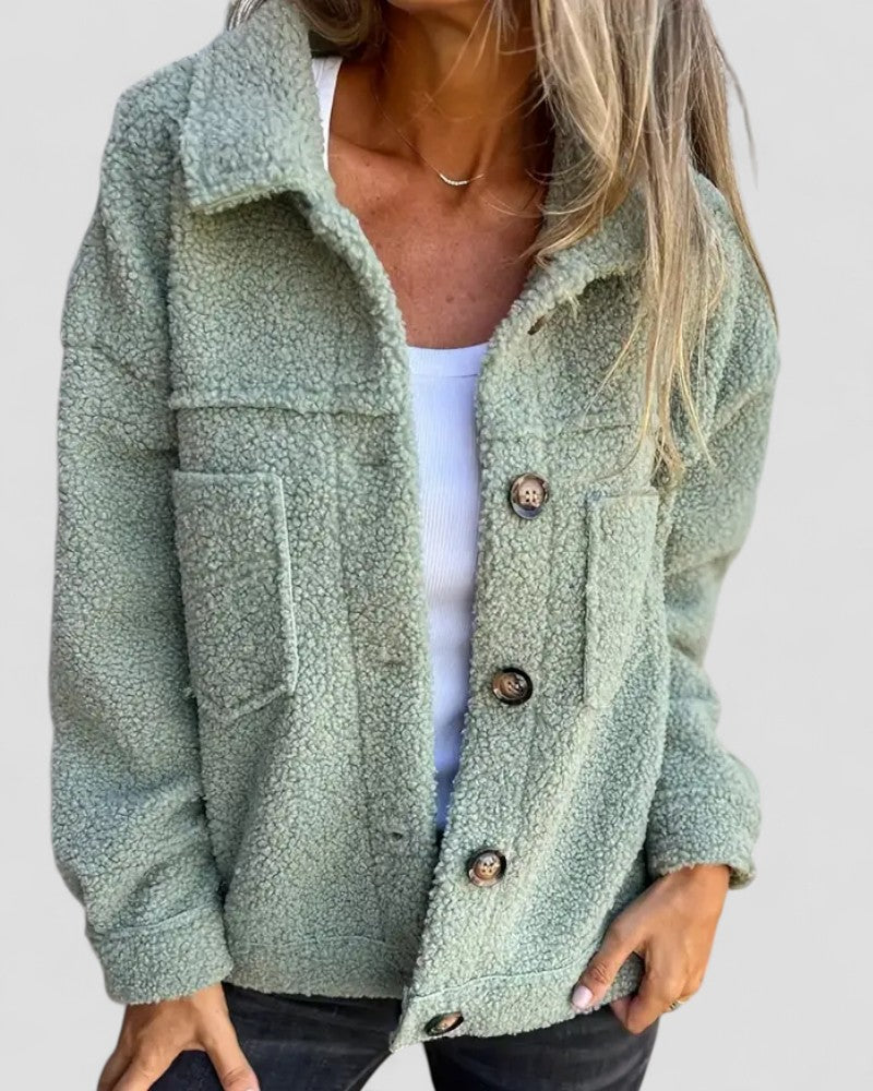 Women’s Loose Fleece Long Jacket