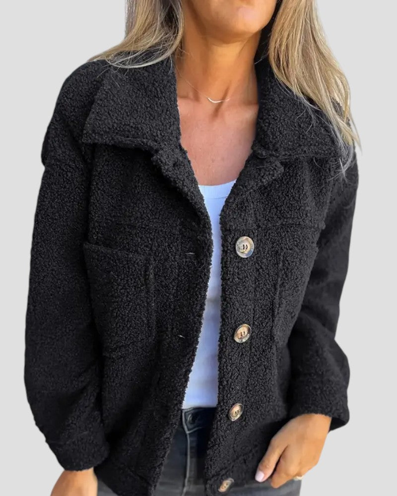 Women’s Loose Fleece Long Jacket