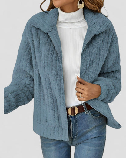 Women’s Velvet Fluffy Winter Coat