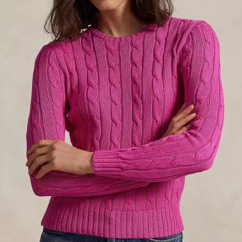 Classic Fit Crew Neck Cotton Sweater
