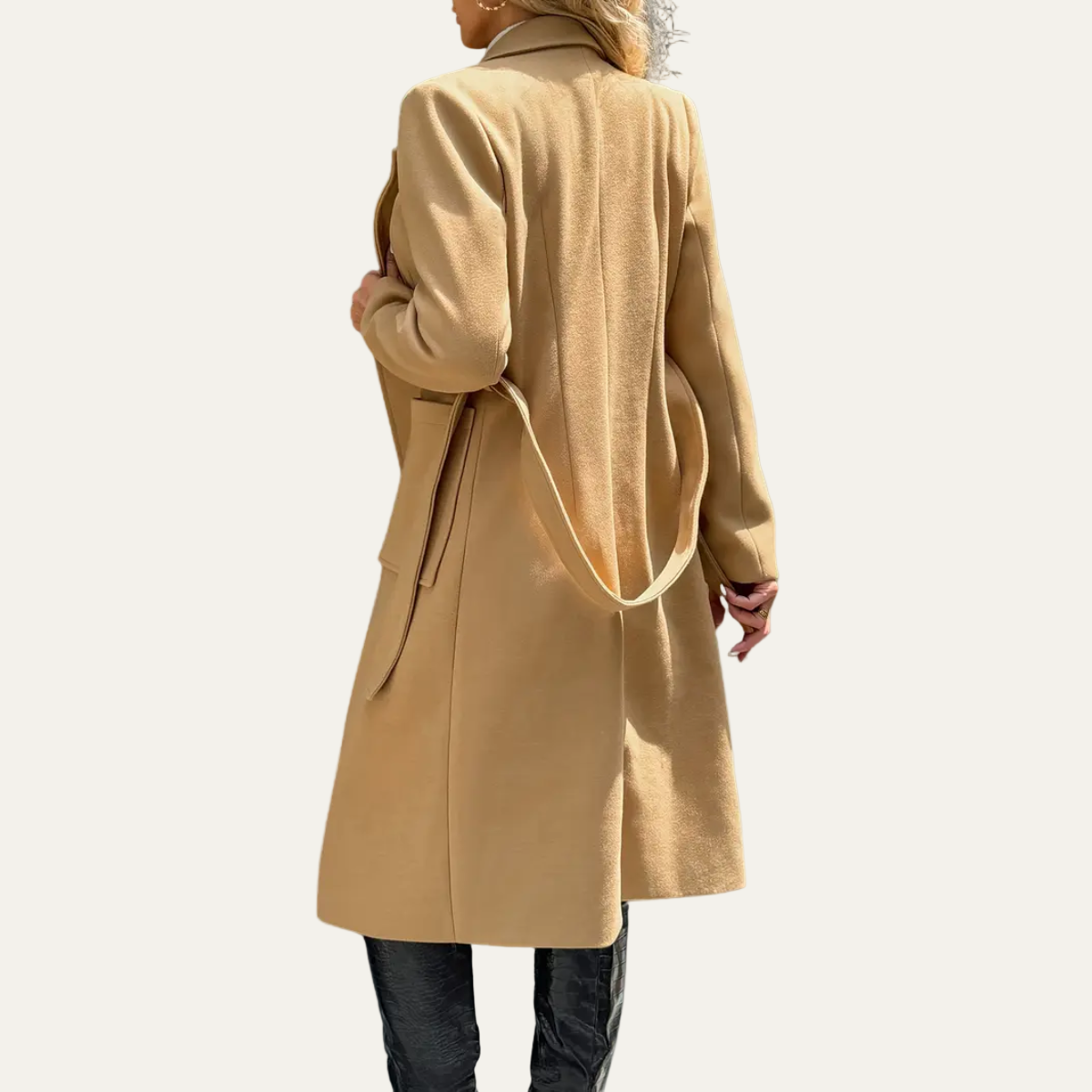 Women’s Sophisticated Belted Wrap Coat