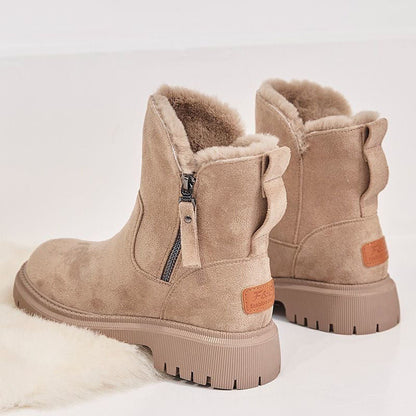 Women’s Suede Faux-Fur Lined Winter Boots