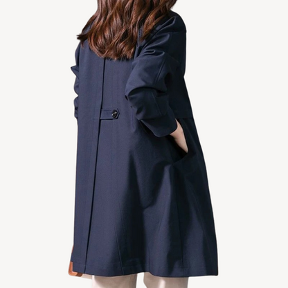 Women’s Elegant Mid-Length Trench Coat