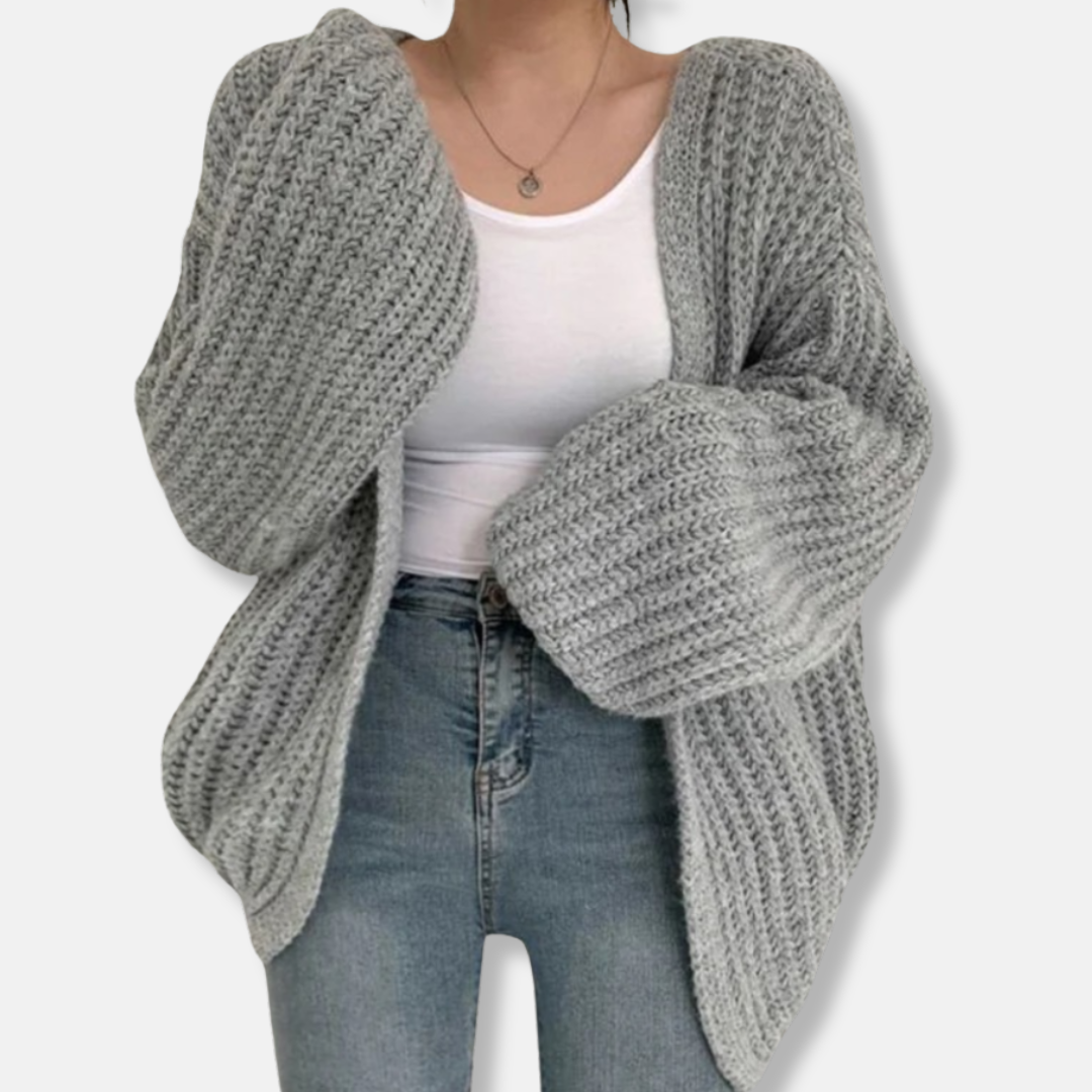 Women’s Chunky Balloon Sleeve Cardigan