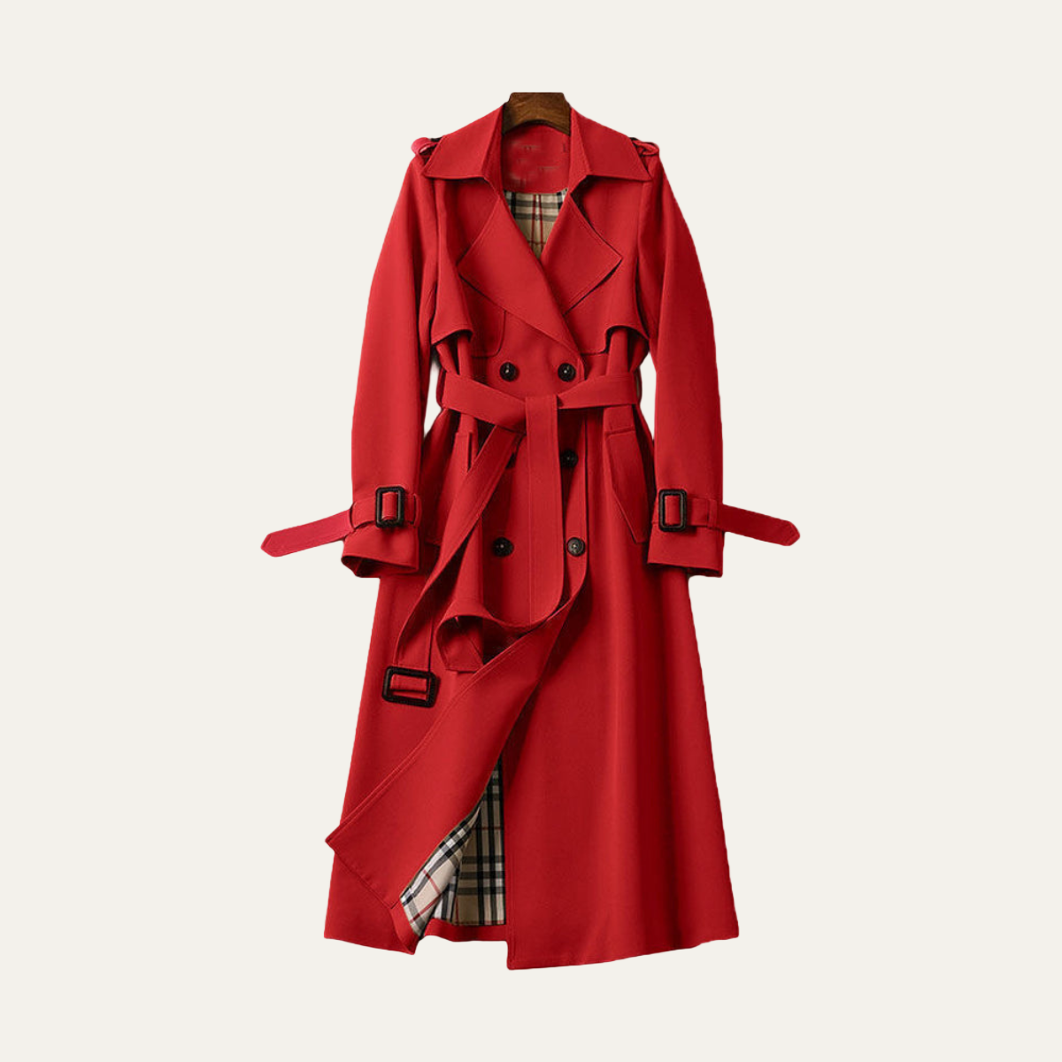Women’s Classic Belted Trench Coat