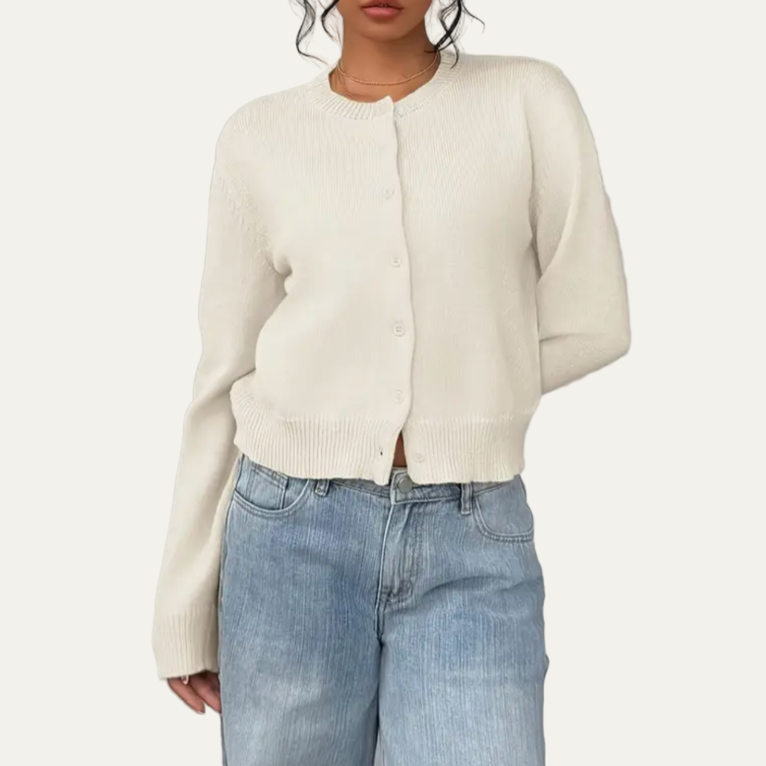 Women’s Classic Cropped Knit Cardigan