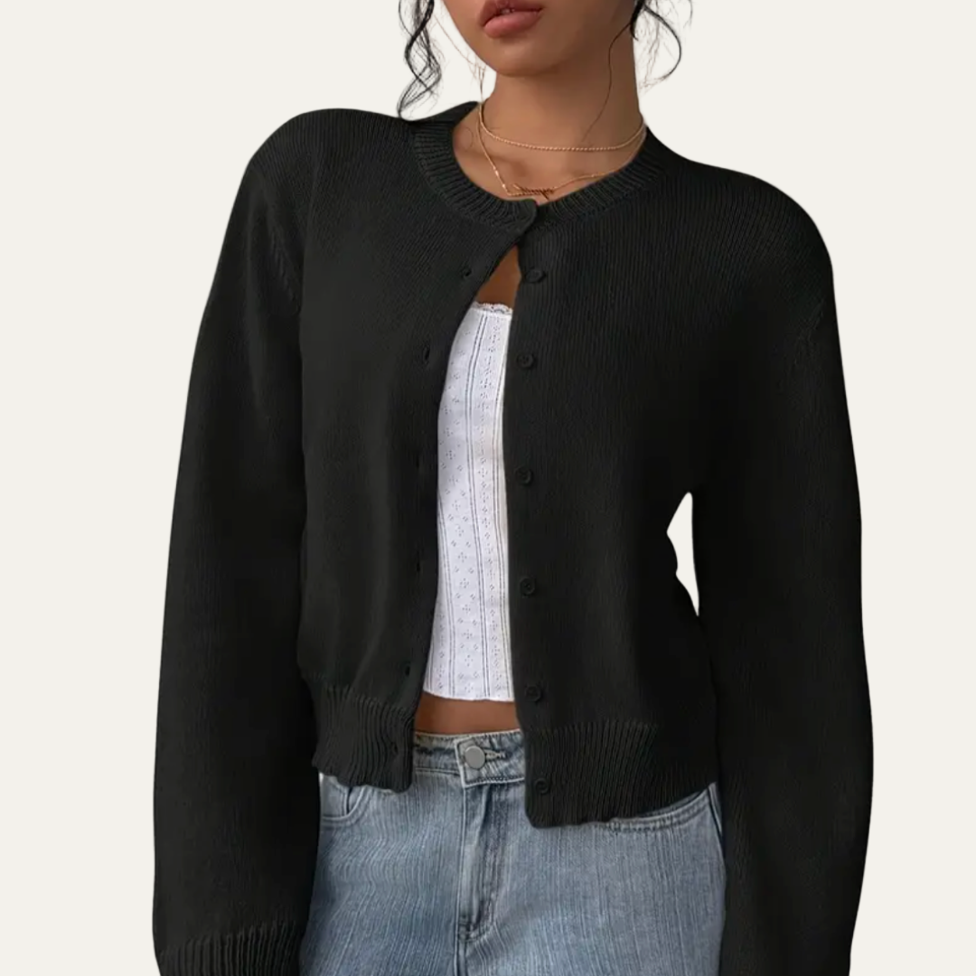 Women’s Classic Cropped Knit Cardigan