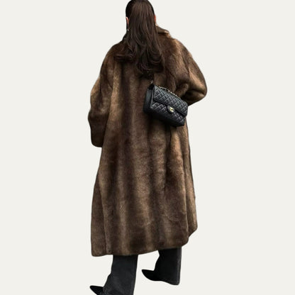 Women’s Luxe Faux Fur Longline Coat