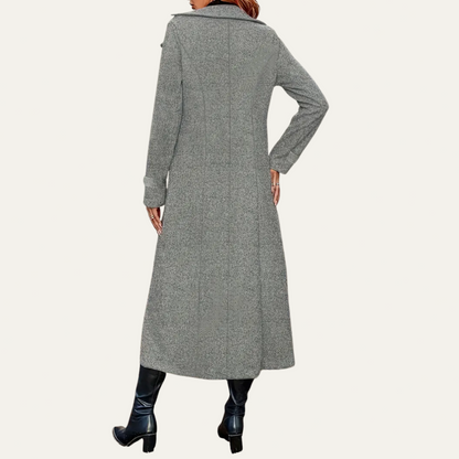 Women’s Elegant Long Double-Breasted Coat