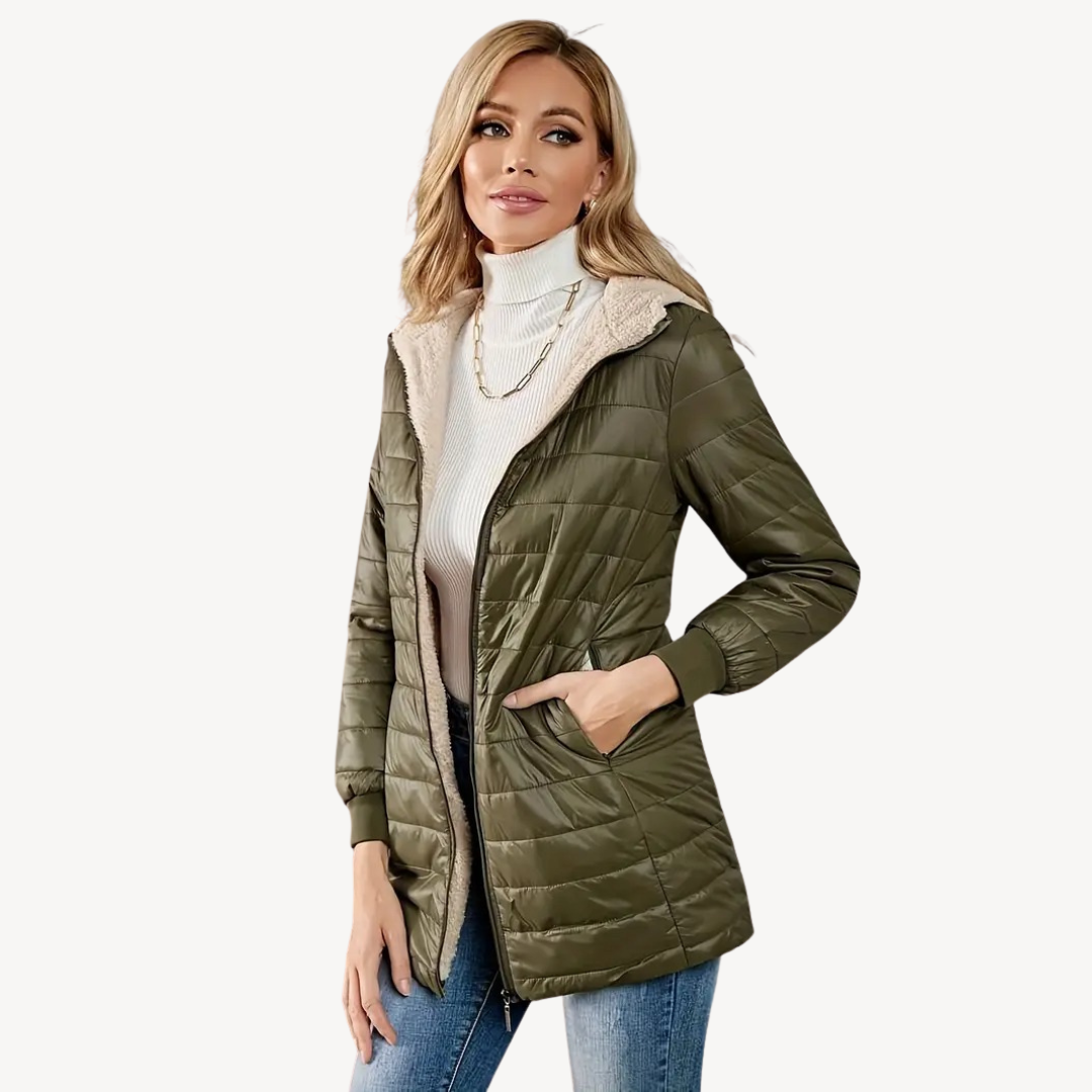 Women’s Hooded Warm Cotton Fur Coat