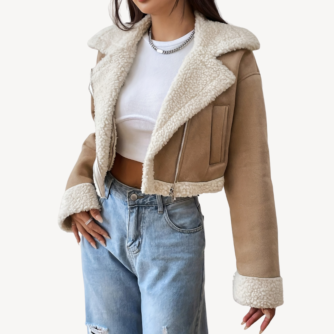 Women’s Faux Shearling Suede Jacket