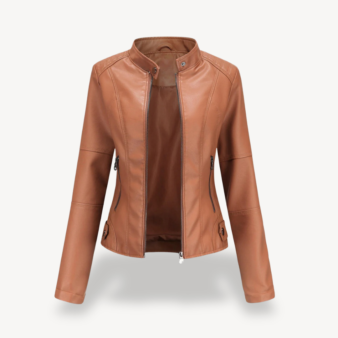 Women’s Classic Leather Biker Jacket
