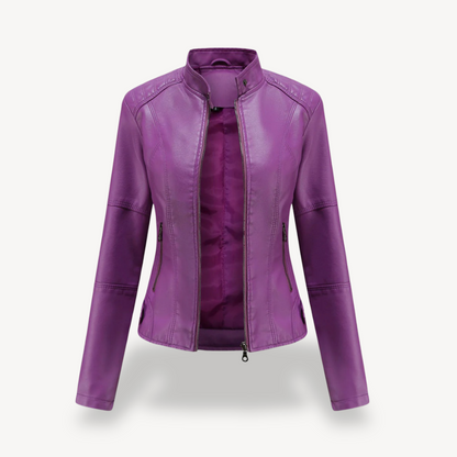 Women’s Classic Leather Biker Jacket