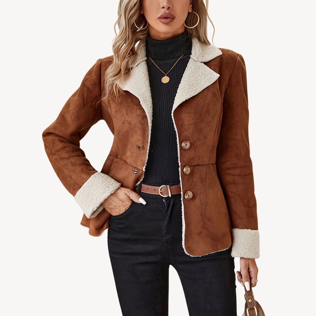 Women’s Teddy Lined Single-Breasted Coat