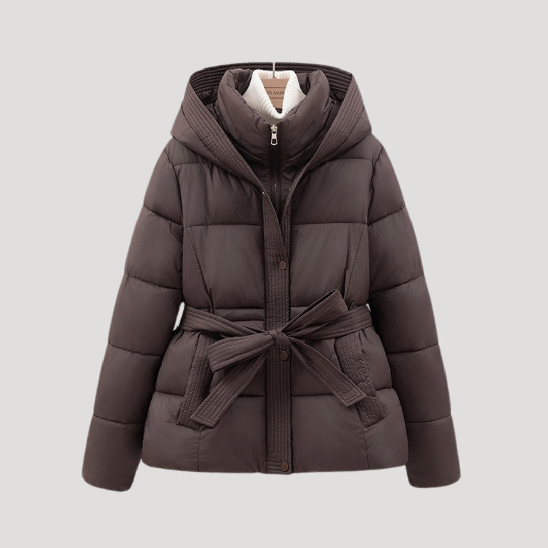 Women’s Quilted Cropped Hooded Puffer Jacket