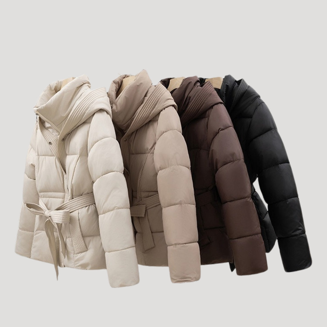 Women’s Quilted Cropped Hooded Puffer Jacket