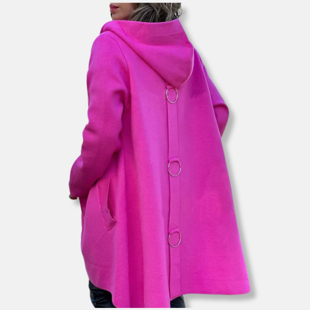 Women’s Hooded Long A-Line Coat