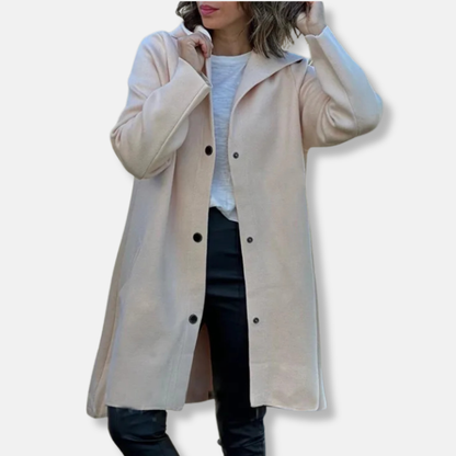 Women’s Hooded Long A-Line Coat