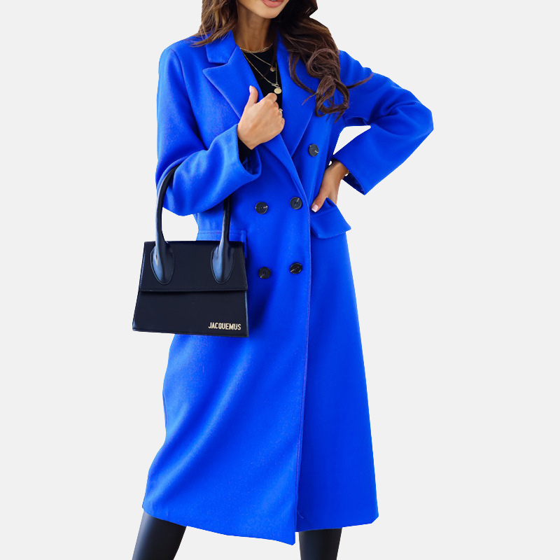 Women’s Longline Double-Breasted Coat