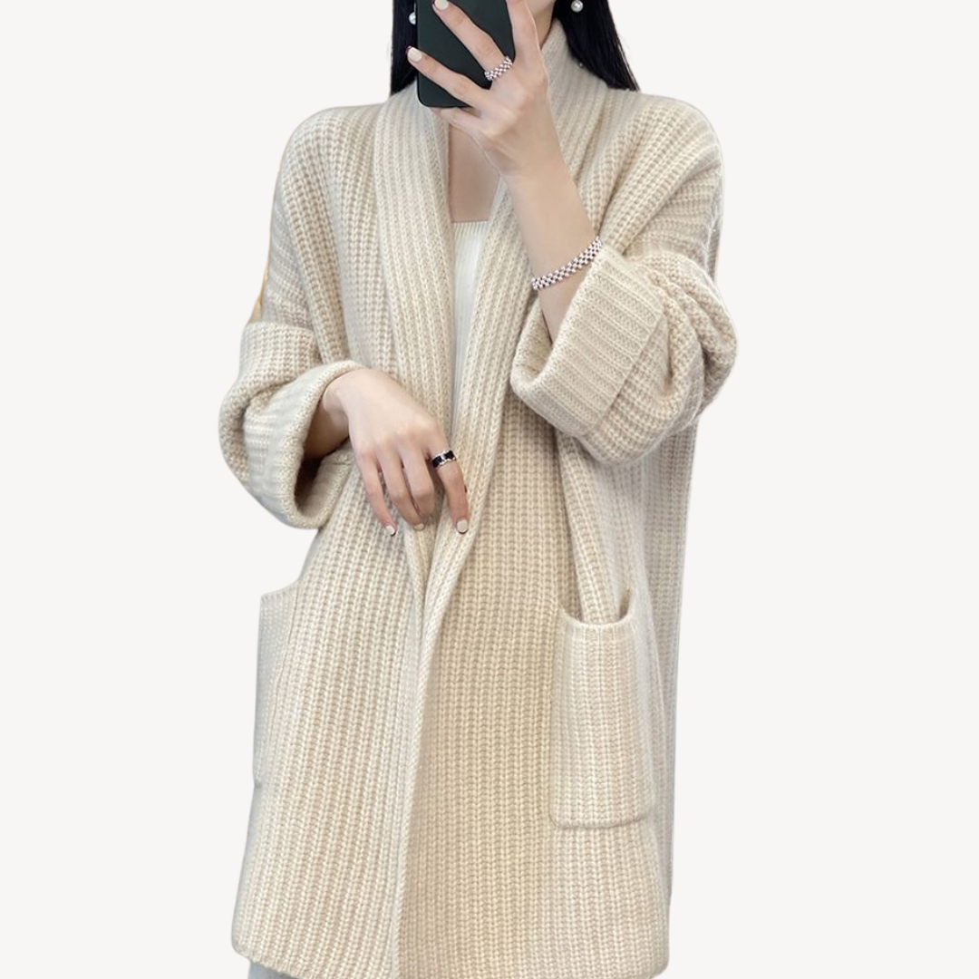 Women’s V-Neck Knitted Sweater Jacket