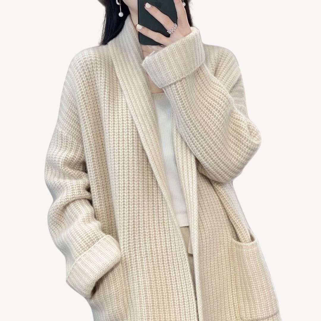 Women’s V-Neck Knitted Sweater Jacket