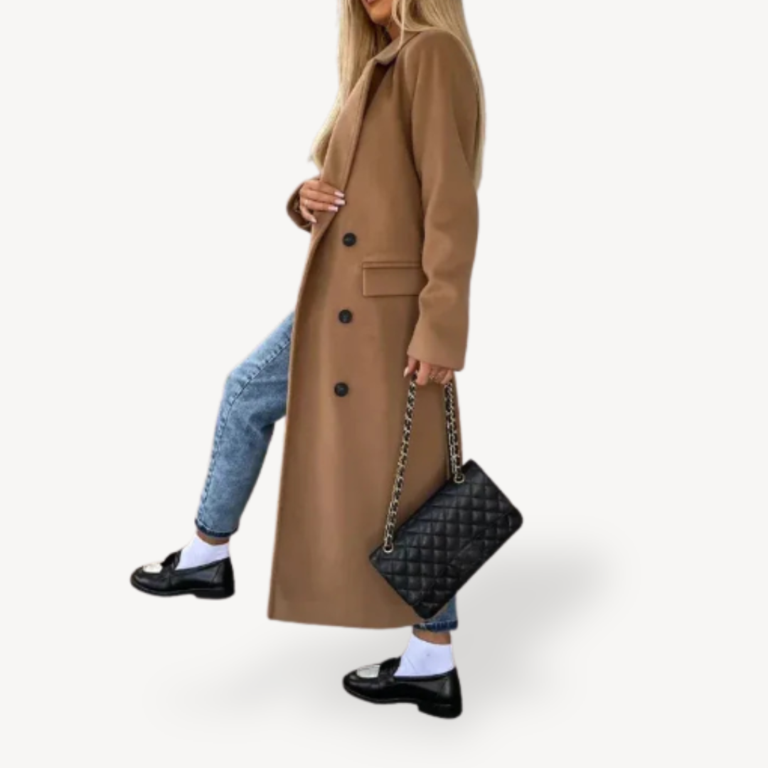 Women’s Double Breasted Woolen Coat