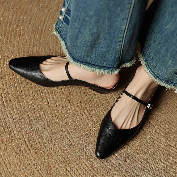 Women’s Genuine Leather Pointed Toe Shoes