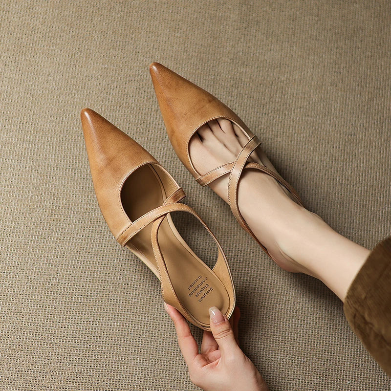 Women’s Genuine Leather Orthopedic Mules