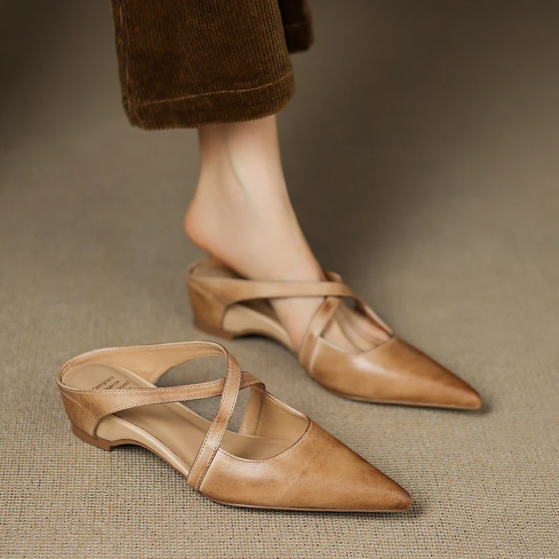 Women’s Genuine Leather Orthopedic Mules