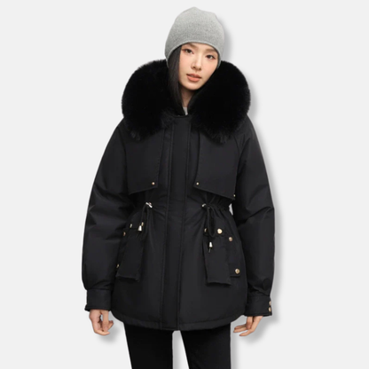 Women’s Short Fur-Trimmed Parka