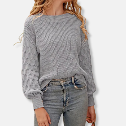 Women’s Textured Chunky Ribbed Pullover