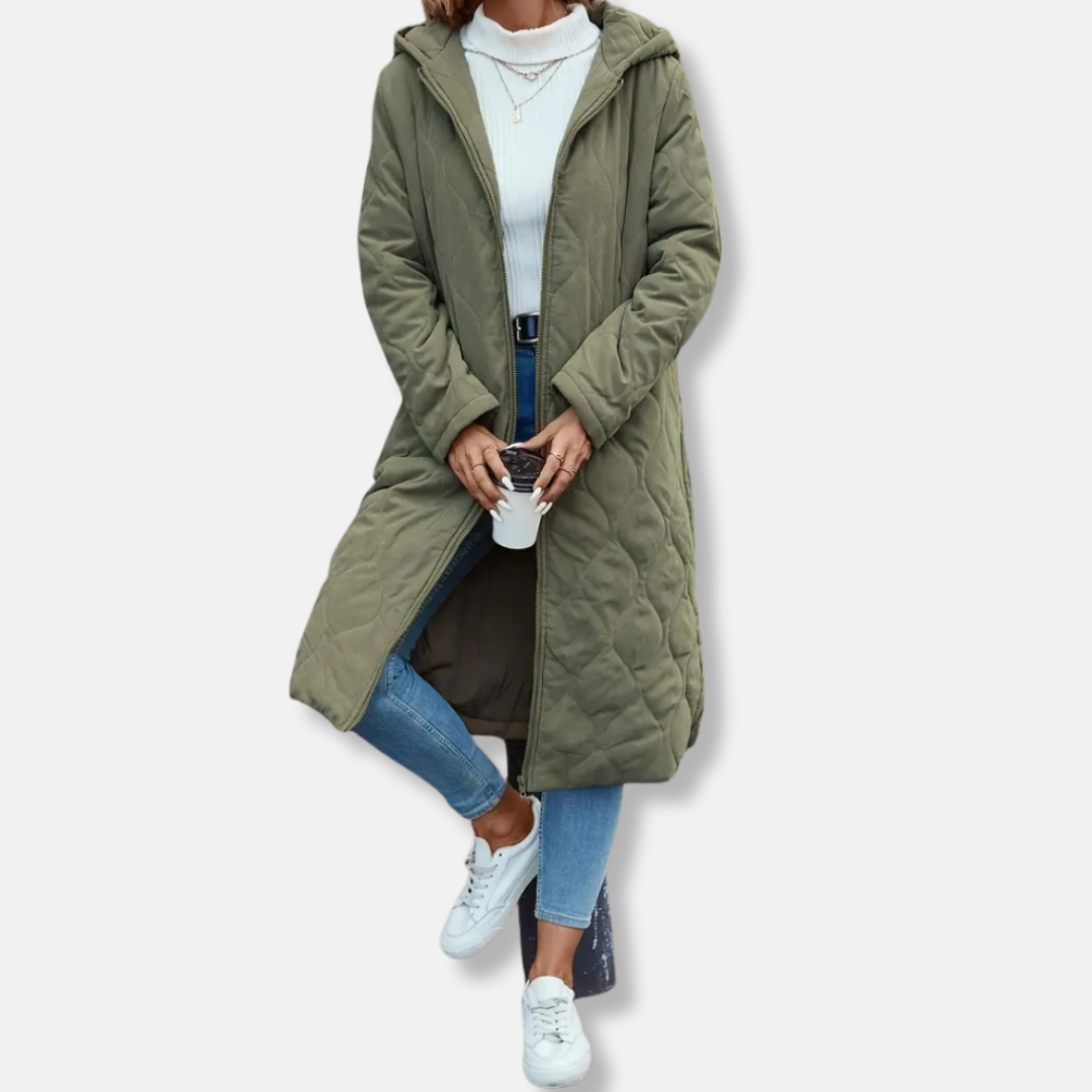 Women’s Longline Quilted Puffer Coat