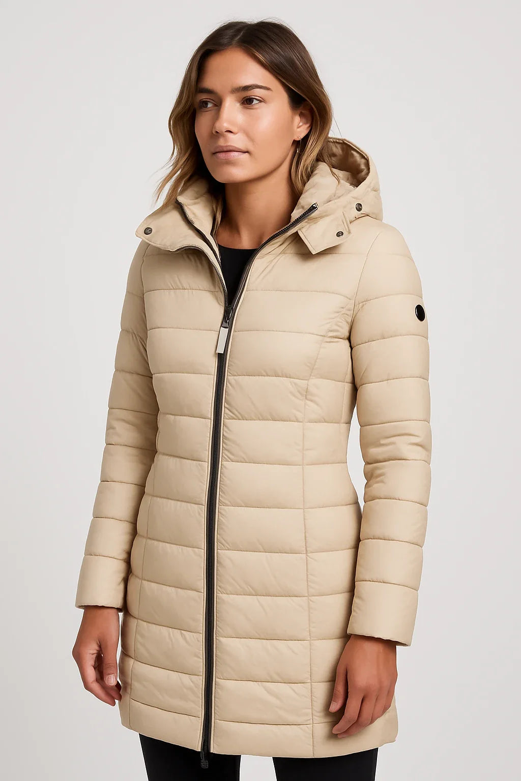 Women’s Quilted Mid-Length Puffer Coat